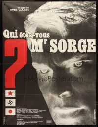 3m637 WHO ARE YOU MR SORGE French 1p '61 different super close up negative image by Ferracci!