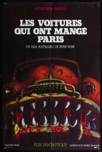 3m237 CARS THAT ATE PARIS French 30.75x46.5 '74 early Peter Weir, wild art of killer automobile!