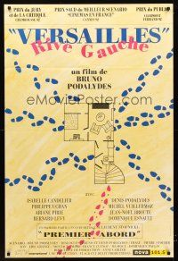 3m254 VERSAILLES RIVE-GAUCHE French 31x47 '92 directed by Bruno Podalydes, cool blueprints art!