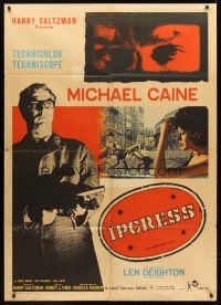 3m137 IPCRESS FILE Italian 1p '65 completely different art of spy Michael Caine by Casaro!