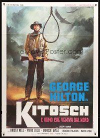 3m147 KITOSCH, THE MAN WHO CAME FROM THE NORTH Italian 1p '68 cool spaghetti western art by Crovato