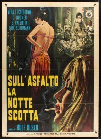3m184 PLAYGIRLS OF FRANKFURT Italian 1p '66 Rolf Olsen Austrian prostitution movie, Casaro art!