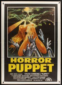 3m207 TOURIST TRAP Italian 1p '79 Charles Band, completely different sexy art, Horror Puppet!