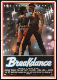 3m034 BREAKIN' Italian 2p '84 break-dancing Shabba-doo dances for his life, different image!