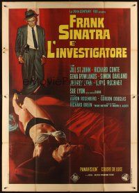 3m079 TONY ROME Italian 2p '67 art of Frank Sinatra & sexy near-naked girl on bed by Nistri!