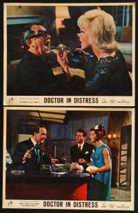 3p681 DOCTOR IN DISTRESS 2 ItalEng LCs '64 Dr. Dirk Bogarde & sexy Samantha Eggar!
