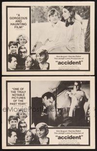 3p575 ACCIDENT 2 LCs '67 written by Harold Pinter, sexy Jacqueline Sassard & Michael York!