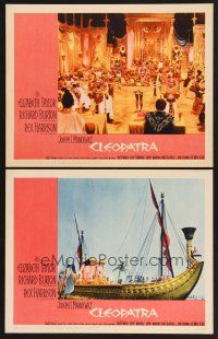 3p652 CLEOPATRA 2 LCs '63 cool images of wild set designs & old ship!