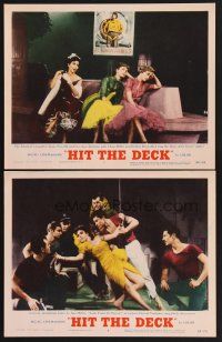 3p747 HIT THE DECK 2 LCs '55 Debbie Reynolds, Jane Powell, sexy dancer Ann Miller!