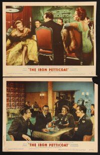 3p767 IRON PETTICOAT 2 LCs '56 Bob Hope & Katharine Hepburn hilarious together!