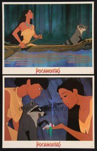 3p845 POCAHONTAS 2 LCs '95 Walt Disney, Native American Indians, great cartoon image in canoe!