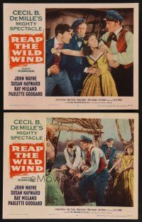 3p853 REAP THE WILD WIND 2 LCs R54 John Wayne, Susan Hayward, Ray Milland!