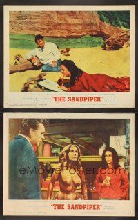 3p869 SANDPIPER 2 LCs '65 Elizabeth Taylor & Richard Burton in a tempestuous love affair!
