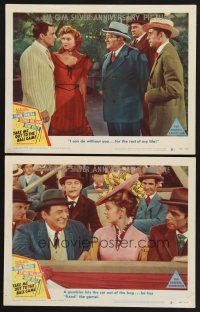 3p936 TAKE ME OUT TO THE BALL GAME 2 LCs '49 Frank Sinatra, Esther Williams, Gene Kelly, baseball!