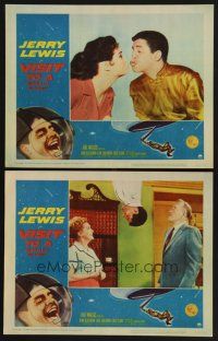 3p978 VISIT TO A SMALL PLANET 2 LCs '60 wacky alien Jerry Lewis, Joan Blackman!