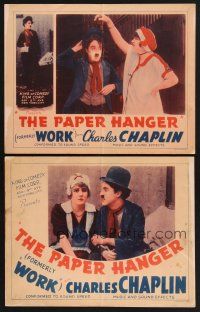 3p995 WORK 2 LCs R40 wacky Charlie Chaplin is The Paper Hanger!