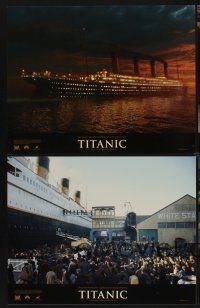 3p284 TITANIC 4 color 11x14 stills '97 Billy Zane, Kate Winslet, directed by James Cameron!