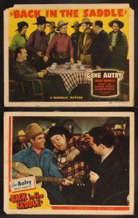 3p005 BACK IN THE SADDLE 8 LCs '41 Gene Autry, Smiley Burnette, singing cowboy western!