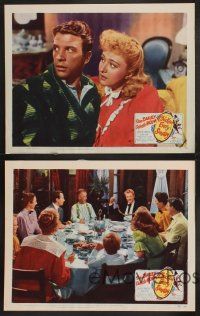3p110 CHICKEN EVERY SUNDAY 4 LCs '49 great images of Dan Dailey & sexy Celeste Holm!