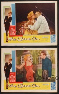 3p113 COME ON 4 LCs '56 Sterling Hayden, border art of very sexy bad girl Anne Baxter!