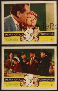 3p351 DEATH OF A SCOUNDREL 3 LCs '56 sexy Zsa Zsa Gabor, George Sanders, Yvonne De Carlo!
