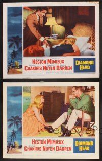 3p123 DIAMOND HEAD 4 LCs '62 Charlton Heston & Yvette Mimieux in Hawaii!