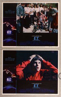3p046 E.T. THE EXTRA TERRESTRIAL 7 LCs '82 Steven Spielberg classic, Henry Thomas, Drew Barrymore!