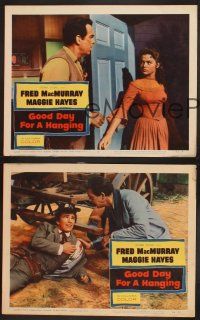 3p379 GOOD DAY FOR A HANGING 3 LCs '59 Fred MacMurray, James Drury, Maggie Hayes!