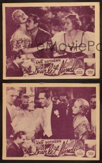 3p423 LET'S FALL IN LOVE 3 LCs R40s Edmund Lowe & Ann Sothern, Scarlet Blonde!
