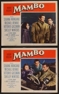 3p196 MAMBO 4 LCs '54 Shelley Winters, Michael Rennie & sexy Silvana Mangano!