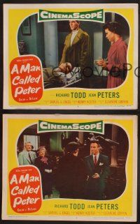 3p434 MAN CALLED PETER 3 LCs '55 Richard Todd & Jean Peters make your heart sing with joy!