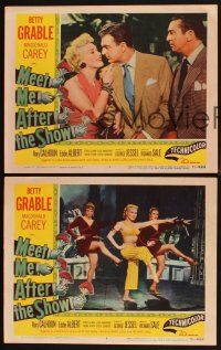 3p438 MEET ME AFTER THE SHOW 3 LCs '51 sexy dancer Betty Grable, Macdonald Carey, Eddie Albert!