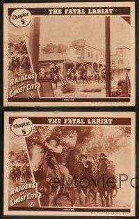 3p241 RAIDERS OF GHOST CITY 4 chapter 5 LCs '44 Universal cowboy serial, The Fatal Lariat!