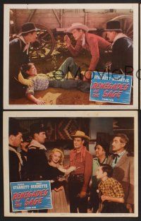 3p478 RENEGADES OF THE SAGE 3 LCs '49 Leslie Banning, cowboys Charles Starrett & Smiley Burnette!