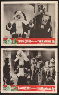 3p247 SANTA CLAUS CONQUERS THE MARTIANS 4 LCs '64 wacky fantasy, aliens, robots, Santa & Pia Zadora!