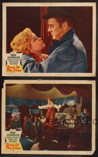 3p250 SCENE OF THE CRIME 4 LCs '49 cool images of Van Johnson & sexiest Gloria DeHaven!