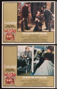 3p035 SEVEN-PER-CENT SOLUTION 8 LCs '76 Alan Arkin, Robert Duvall, Redgrave, Struzan border art!