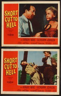 3p256 SHORT CUT TO HELL 4 LCs '57 Robert Ivers, Georgann Johnson, directed by James Cagney!