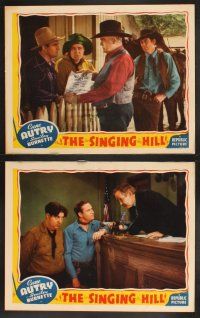 3p047 SINGING HILL 7 LCs '41 Smiley Burnette, cowboy Gene Autry & pretty Virginia Dale!