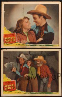 3p068 SOUTH OF SANTA FE 5 LCs '42 Roy Rogers, Linda Hayes, gangsters in the wild west!