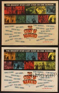 3p267 STORY OF MANKIND 4 LCs '57 Ronald Colman, the Marx Bros., the greatest cast ever!