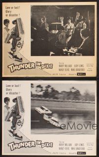 3p282 THUNDER IN DIXIE 4 LCs '64 Harry Millard, sexy dancer & cool images of crashing cars!