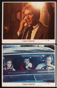 3p039 TIGHTROPE 8 LCs '84 Clint Eastwood is a cop on the edge, Genevieve Bujold!