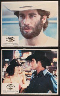 3p295 URBAN COWBOY 4 LCs '80 John Travolta in cowboy hat, Debra Winger, Madolyn Smith-Osborne!
