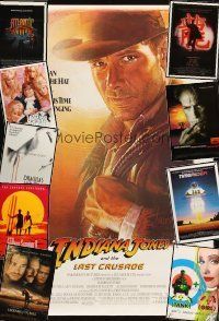 3r046 LOT OF 29 UNFOLDED ONE-SHEETS '81 - '00 Indiana Jones & the Last Crusade + many more!