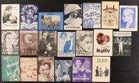 3r019 LOT OF 20 NON-U.S. DANISH PROGRAMS '30s-40s lots of cool different images & artwork!