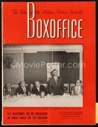 3r068 BOX OFFICE exhibitor magazine January 24, 1953 Salome, I Confess, The Bad & The Beautiful!