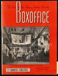 3r067 BOX OFFICE exhibitor magazine May 3, 1952 Flynn in Maru Maru, Australian Kangaroo!