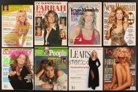 3r036 LOT OF 8 FARRAH FAWCETT MAGAZINES '82 - '98 many different images of the sexy star!