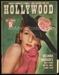 3r102 HOLLYWOOD magazine June 1942 great close portrait of sexy Mary Martin!